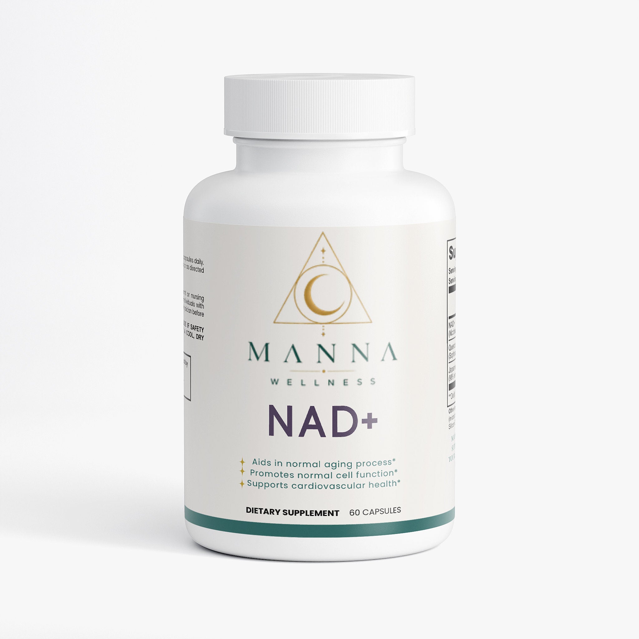 NAD+ Supplement with Quercetin & Resveratrol | 500mg | 60 Capsules